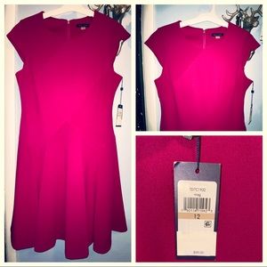 NWT Tommy Hilfiger Fuchsia Dress - Sz 12